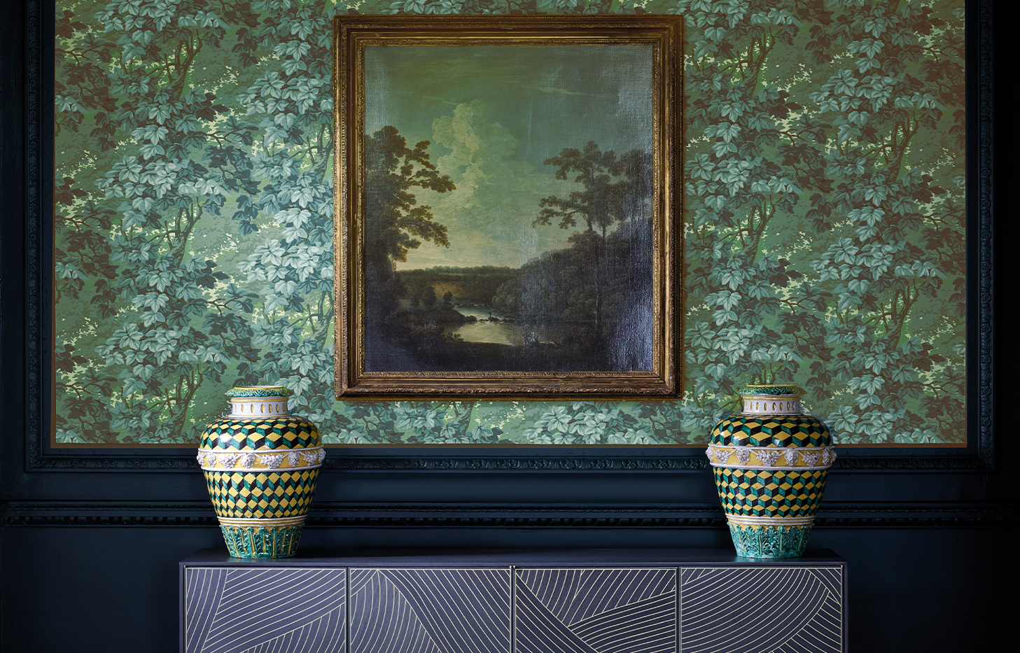 Highclere by Zoffany - Snow - Wallpaper : Wallpaper Direct